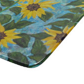 Sonnenblumen Schneidebrett (Ecke)