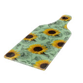 Sonnenblumen Schneidebrett (Ecke)