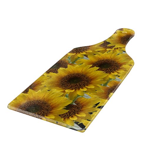 Sonnenblumen Schneidebrett (Ecke)