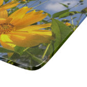 Sonnenblumen Schneidebrett (Ecke)