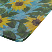 Sonnenblumen Schneidebrett (Ecke)