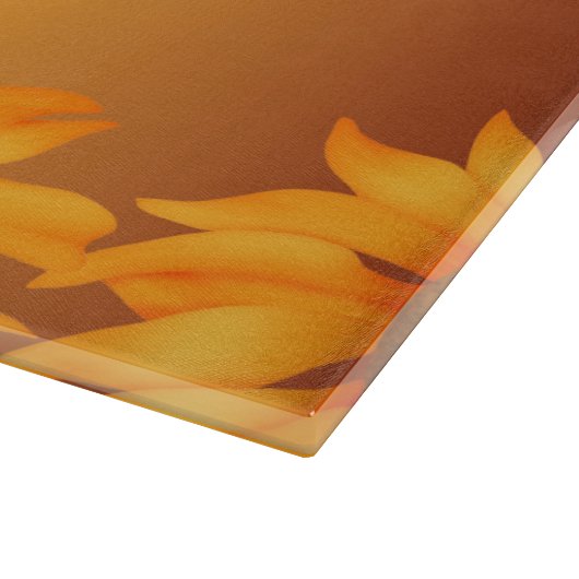 Sonnenblumen Schneidebrett (Ecke)