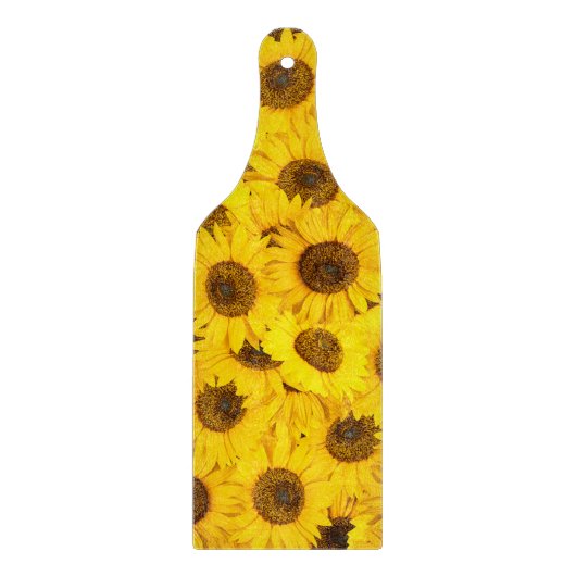 Sonnenblumen Schneidebrett (Vorderseite)