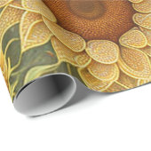 Sonnenblumen Schöne moderne Sammlung Geschenkpapier (Rolleneckpunkt)