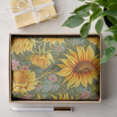 Sonnenblumen Schöne moderne Sammlung Seidenpapier (Geschenk)