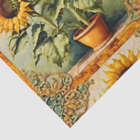 Sonnenblumen Schöne, moderne Sammlung Seidenpapier (Ausschnitt)