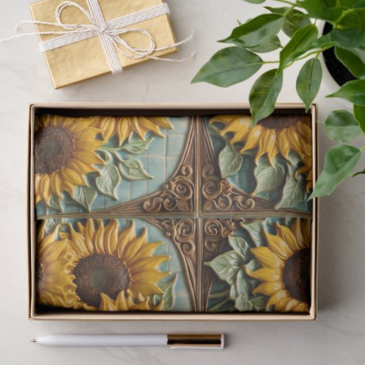 Sonnenblumen Schöne Sammlung Seidenpapier (Geschenk)