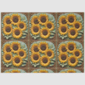 Sonnenblumen Schöne Sammlung Seidenpapier (Vorderseite)