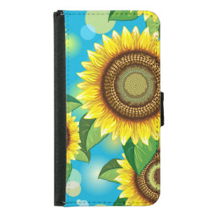 Sonnenblumen Schöne Sommer Natur Flora Geldbeutel Hülle Für Das Samsung Galaxy S5