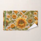 Sonnenblumen Schöne Trendy Collection Badhandtuch Set (Handtuch)