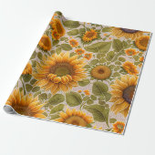 Sonnenblumen Schöne Trendy Collection Geschenkpapier (Ungerollt)