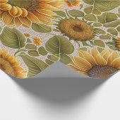 Sonnenblumen Schöne Trendy Collection Geschenkpapier (Ecke)