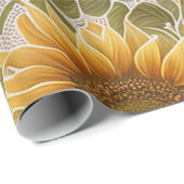 Sonnenblumen Schöne Trendy Collection Geschenkpapier (Rolleneckpunkt)