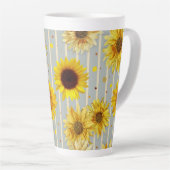 Sonnenblumen Schöner Tag Sprüche Milchtasse (Rechte Ecke)