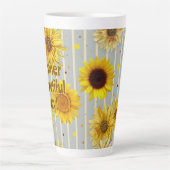 Sonnenblumen Schöner Tag Sprüche Milchtasse (Vorderseite)
