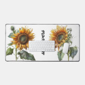 Sonnenblumen Schreibtischunterlage (Tastatur & Maus)