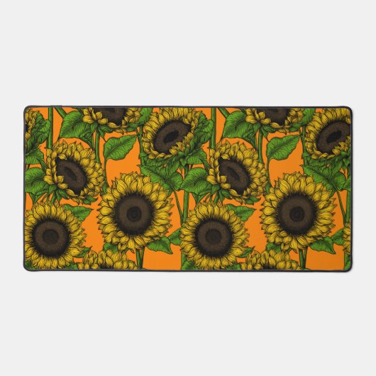 Sonnenblumen Schreibtischunterlage (Vorderseite)