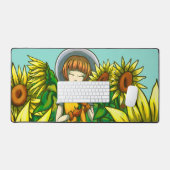 Sonnenblumen Schreibtischunterlage (Tastatur & Maus)