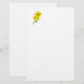 Sonnenblumen Schreibwarenpapier Briefpapier (Vorne/Hinten)