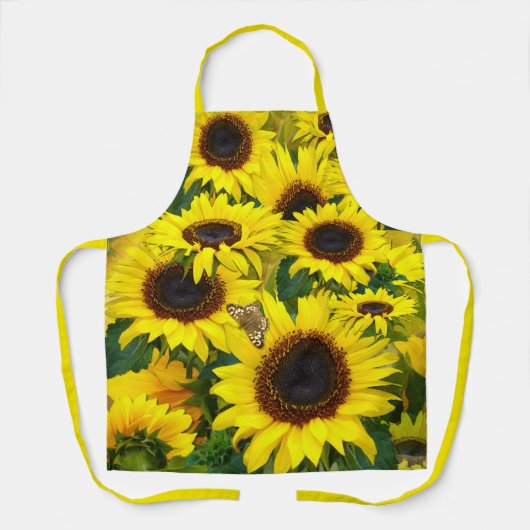 Sonnenblumen Schürze (Vorderseite)