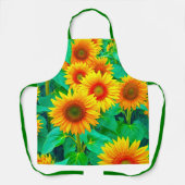 Sonnenblumen Schürze (Vorderseite)