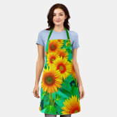 Sonnenblumen Schürze (Getragen)