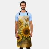 Sonnenblumen-Schürze Schürze (Getragen)