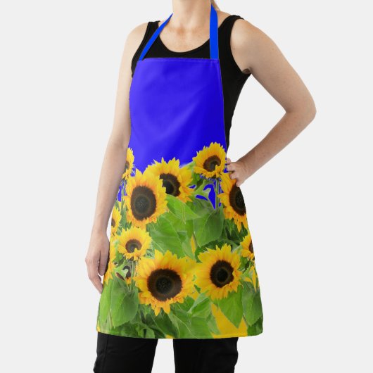 Sonnenblumen Schürze Ukraine Flaggenfarben - Unter (InSitu)