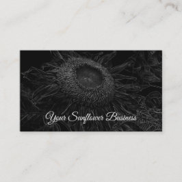 Sonnenblumen Schwarz-Weiß-Blumen Kunst, Dichtung u Visitenkarte