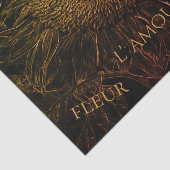 Sonnenblumen Schwarzes Gold Pink Blumenzitzer Seidenpapier (Ausschnitt)