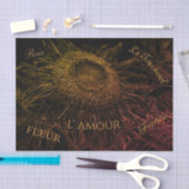 Sonnenblumen Schwarzes Gold Pink Blumenzitzer  Seidenpapier (Handwerk)