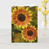 Sonnenblumen-Schwesterkarte Karte (Gelbe Blume)