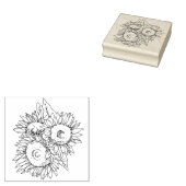 Sonnenblumen Scrapbooking Kunst und Handwerk Gummistempel (Stempel)