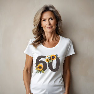 Sonnenblumen Sechziges Frauenhemd - 60. Geburtstag T-Shirt