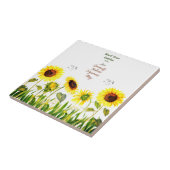 Sonnenblumen 'Seed Your Garden' Skriptwörter Fliese (Seite)