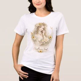Sonnenblumen-Seele Tri-Blend Shirt