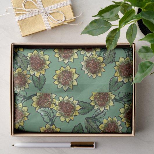 Sonnenblumen Seidenpapier (Geschenk)