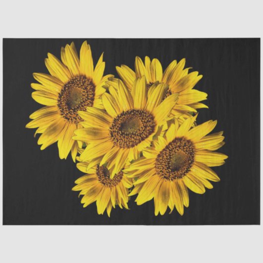 Sonnenblumen seidenpapier (Vorderseite)
