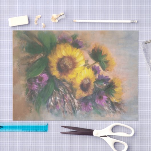 Sonnenblumen Seidenpapier (Handwerk)