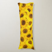 Sonnenblumen Seitenschläferkissen (Vorderseite Vertikal)