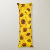 Sonnenblumen Seitenschläferkissen (Rückseite (Vertikal))