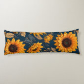 Sonnenblumen Seitenschläferkissen (Rückseite)