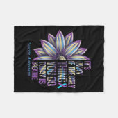 Sonnenblumen-Selbstmordpräventions-Wochenbewusstse Fleecedecke (Vorderseite (Horizontal))