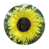 Sonnenblumen Sensations Glass Cutting Board Schneidebrett (Vorderseite)