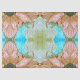 Sonnenblumen Sepia Aquamarinen Bloral Vintag Antiq Seidenpapier