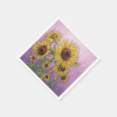 Sonnenblumen Serviette (Ecke)