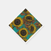 Sonnenblumen Serviette (Ecke)