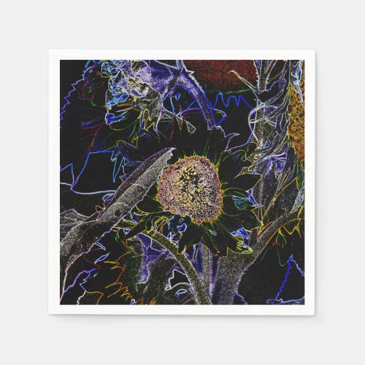 SONNENBLUMEN SERVIETTE (Vorderseite)