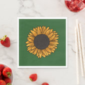 Sonnenblumen-Serviette Serviette (Beispiel)