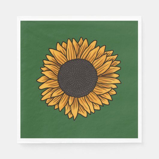 Sonnenblumen-Serviette Serviette (Vorderseite)